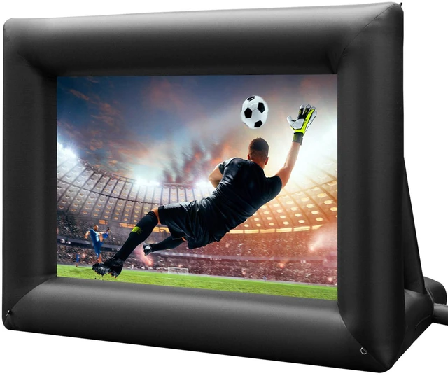 Alt view image 6 of 7 - Inflatable Movie Screen 24FT Inflatable Projector Screen for outside with 360W Air Blower Inflatable Screen Oxford Fabric Material Blow Up Screen for Outdoor Movie Supports Front/Rear Projection