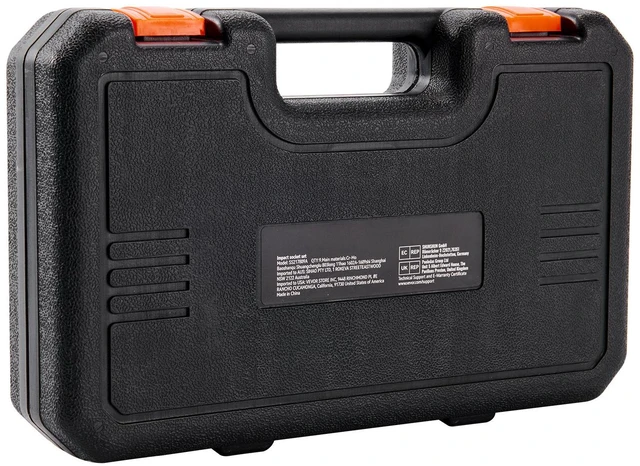 Alt view image 6 of 7 - 1/2" Drive Impact Socket Set, 9 Piece Deep Socket Set Metric 29-38mm, 6 Point Cr-Mo Alloy Steel for Auto Repair, Easy-to-Read Size Markings, Rugged Construction, Includes Storage Case