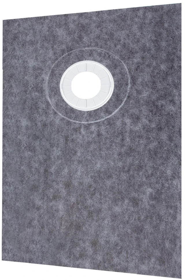 Alt view image 6 of 7 - Shower Curb Kit, 38"x60" Watertight Shower Curb Overlay with 4" ABS Offset Bonding Flange, 4" Stainless Steel Grate, 2 Cuttable Shower Curb and Trowel, Shower Pan Slope Sticks Fit for Bathroom