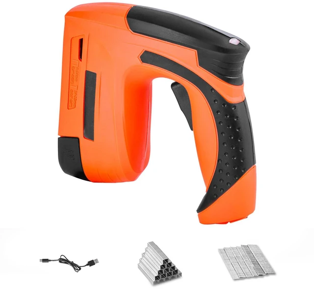 Main image of Cordless Brad Nailer, 2-in-1 Nail Gun Staple Gun, 18 Gauge 5/8 inch, Battery Powered, with 1000 Pcs Staples and 1000 Pcs Nails, Non-Slip Rubber Grip, for Woodworking, Carpentry and DIY Projects