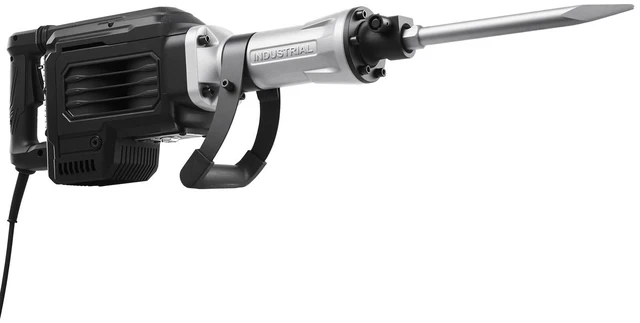 Alt view image 2 of 7 - Demolition Jack Hammer, 3000 W Powerful Electric Jackhammer, 1700 BPM Concrete Breaker with a Point Chisel, Carrying Case, Gloves, Goggles, for Concrete, Wall, Brick, Tile and Foundation