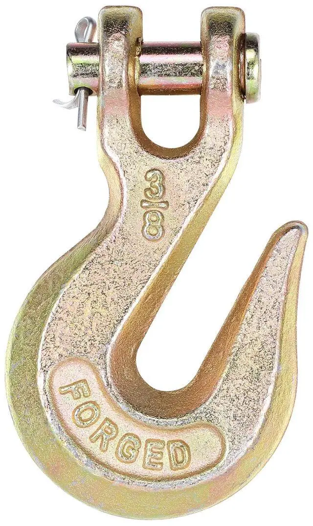 Alt view image 7 of 7 - Binder Chain G80 Tie Down Tow Chain with Two Hooks 3/8" x 10.3' 7100 lbs