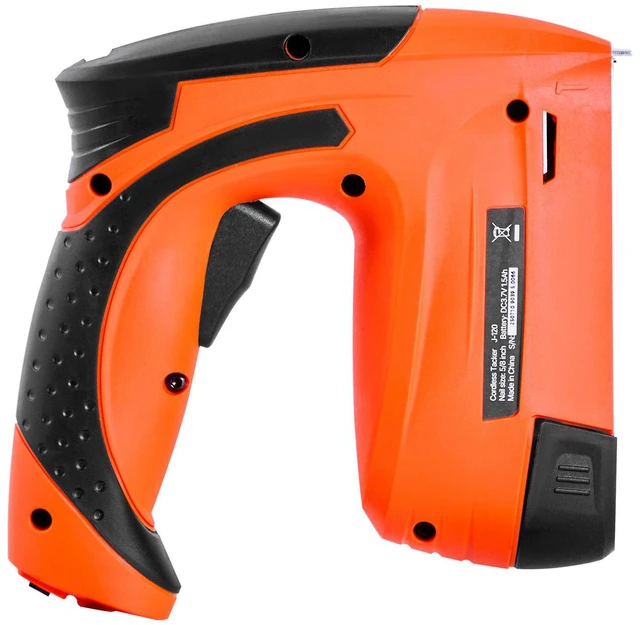 Alt view image 5 of 7 - Cordless Brad Nailer, 2-in-1 Nail Gun Staple Gun, 18 Gauge 5/8 inch, Battery Powered, with 1000 Pcs Staples and 1000 Pcs Nails, Non-Slip Rubber Grip, for Woodworking, Carpentry and DIY Projects