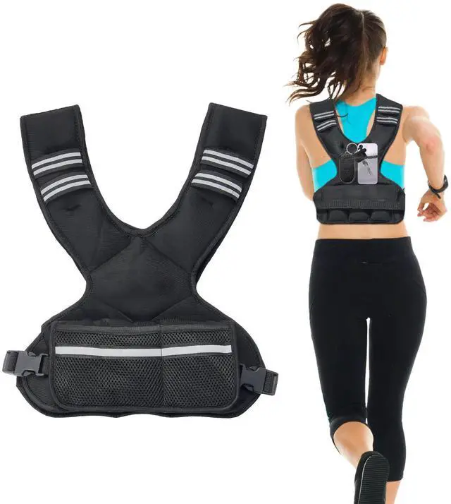Alt view image 7 of 7 - 11-20lb Adjustable Weighted Vest for Men Women Strength Training Running