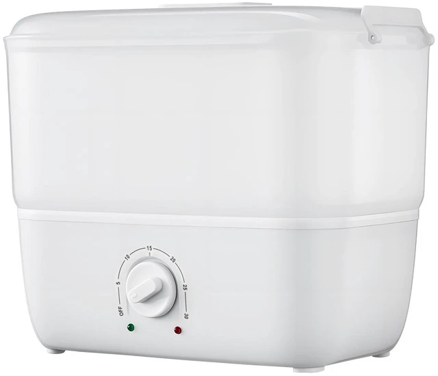 Alt view image 7 of 7 - Hot Towel Warmer, 1.1 gal Small Towel Steamer with Clip & Indicator, Holds 12-15 Towels, Portable Facial Warmer Quickly Heats Up in 5 Minutes, for Spa, Barber, Manicures, Massage, Salon, White