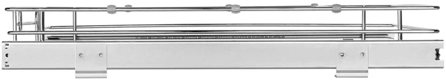 Alt view image 7 of 7 - 11"Wx21"Dx2.5"H Pull Out Cabinet Organizer, Heavy Duty Slide Out Pantry Shelves, Steel Roll Out Drawers, Sliding Drawer Storage for Home Under Sink, 13.5"Wx22"Dx7"H Install Size for Cabinet