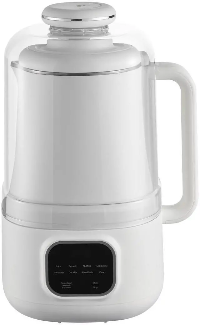 Alt view image 6 of 7 - 8-in-1 Nut Milk Maker, 34 oz Soy Milk Maker with 200W Blending, for Homemade Oat, Nut, Soy, Juice, Milkshake, Rice Cereal, Plant-Based Beverages with Self-Cleaning, Boil Water, 12-Hour Delay