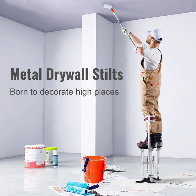 Alt view image 3 of 7 - Drywall Stilts Aluminum Tool Stilts 18''-30'' Adjustable Painting Taping