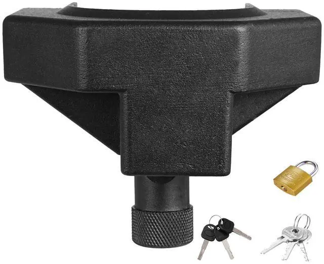 Main image of Trailer Hitch Lock Kit, Compatible with 2-5/16 in Couplers, Heavy-Duty Anti-Theft Trailer Ball Lock with 3 Keys & Padlock, Prying-Resistant & Impact-Resistant, Fits for RVs, Boats, Trailers