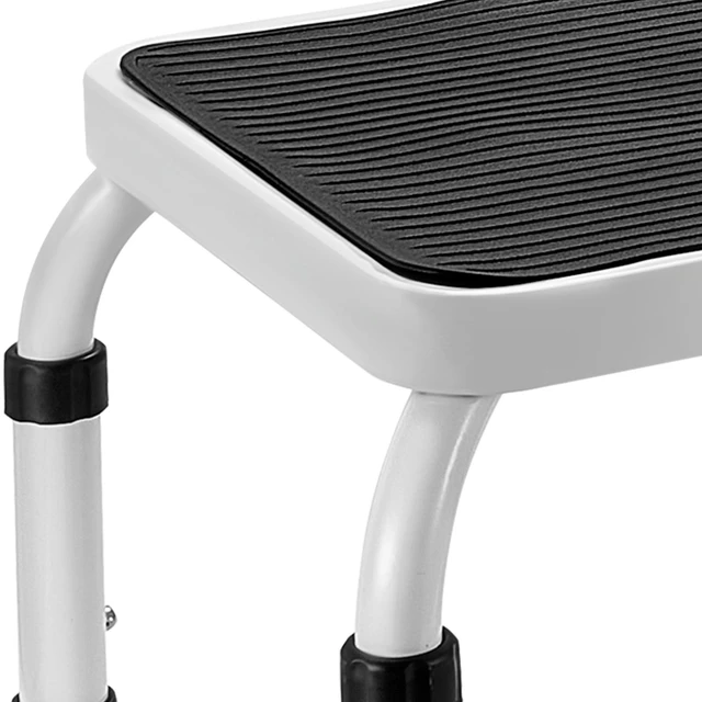 Alt view image 4 of 7 - Step Stool 1-Step 330lbs Capacity, 3 Adjustable Height with Handle Steel Step Ladder, Portable Toddler Step Stools for Adults, Non-Slip Sturdy Step Ladders for Office, RVs, Pets