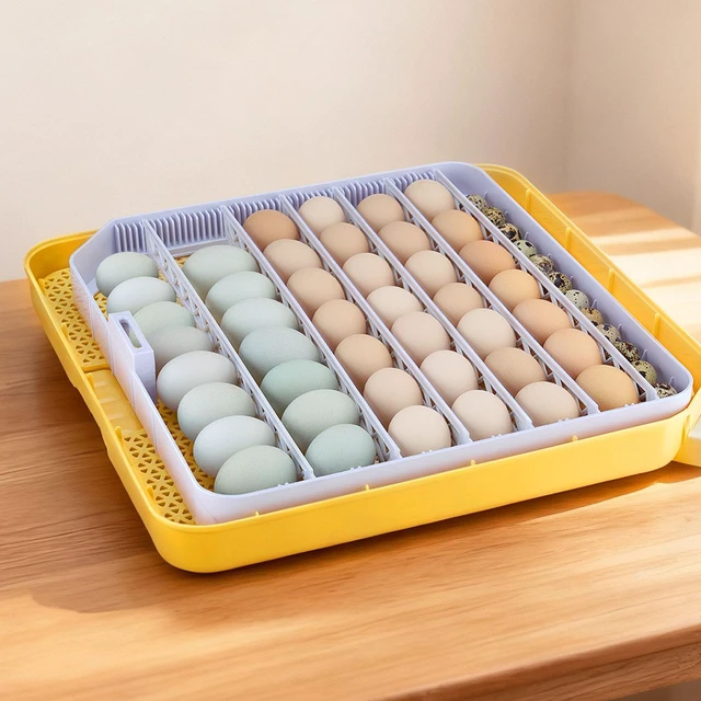 Alt view image 6 of 7 - 48 Egg Incubator, Automatic Egg Turner with LED Candler, Temperature Display & Auto Humidity Control, 360° View Clear Window, Poultry Eggs Incubator for Hatching Chicks Ducks Goose Quail