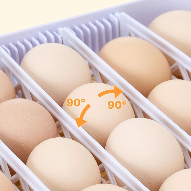 Alt view image 5 of 7 - 48 Egg Incubator, Automatic Egg Turner with LED Candler, Temperature Display & Auto Humidity Control, 360° View Clear Window, Poultry Eggs Incubator for Hatching Chicks Ducks Goose Quail