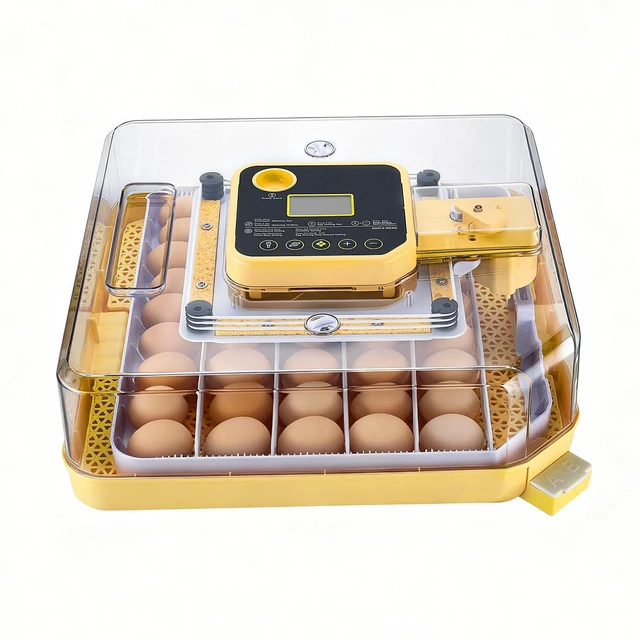 Alt view image 7 of 7 - 48 Egg Incubator, Automatic Egg Turner with LED Candler, Temperature Display & Auto Humidity Control, 360° View Clear Window, Poultry Eggs Incubator for Hatching Chicks Ducks Goose Quail