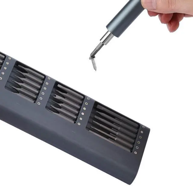 Alt view image 6 of 7 - Electric Precision Screwdriver Set, 48 Magnetic Bits, Mini Electric Screwdriver with Magnetic Storage Box, S2 Steel Bits, LED Light, Type-C Charging, for Phone, Laptop, and Electronics Repair