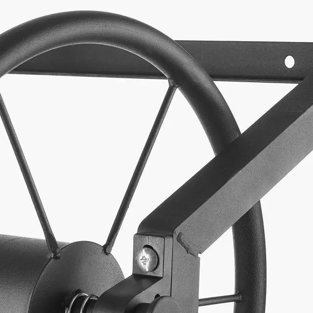 Alt view image 7 of 7 - Wall Mounted Garden Hose Reel 200ft 5/8 in Manual Hose Winder Brass Fitting