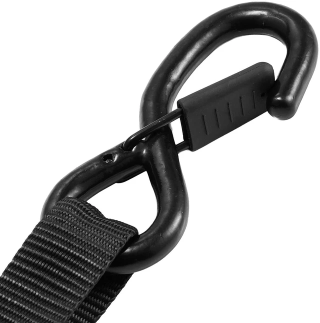 Alt view image 3 of 7 - Retractable Ratchet Straps, 1 in x 10 ft, Tie Down Straps with S Hooks, 1200 lbs Break Strength, 4 Soft Loops, Tie Down Ratcheting for Moving, Trailers, Motorcycles, Kayaks, Car Roof, 4 Pack
