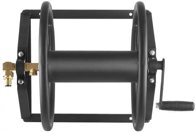 Alt view image 5 of 7 - Wall Mounted Garden Hose Reel 200ft 5/8 in Manual Hose Winder Brass Fitting