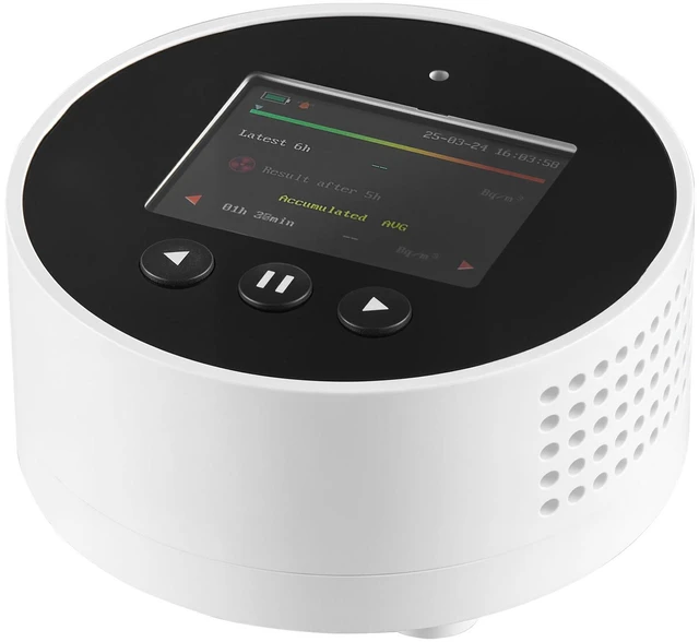 Alt view image 3 of 6 - Radon Air Quality Meter Detector for Home 3.3Bq to 37kBq/m³ Battery Powered