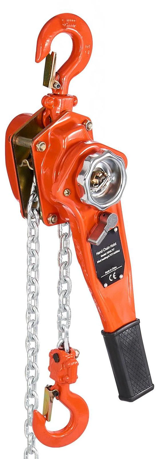 Alt view image 6 of 7 - Manual Lever Chain Hoist, 3/4T 1650LBS Capacity Heavy Duty Come Along, 20FT Lift G80 Alloy Steel Chain With Dual Pawl Mechanical Brake,360°Rotating Hooks, for Warehouse Construction Garage