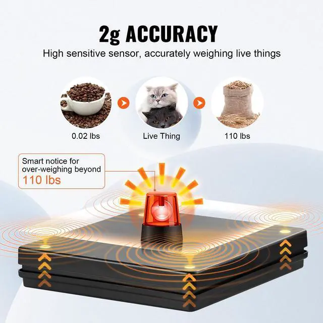 Alt view image 5 of 7 - Digital Shipping Scale, 110 lbs x 0.07 oz. Heavy Duty Postal Scale with Timer, Tare, Hold Function, 90° Foldable LCD Screen Package Scale for Laggage, Home, Post Office, AC/DC Powered, FCC Liste