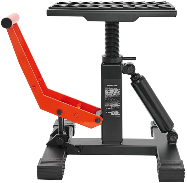 Alt view image 2 of 7 - Dirt Bike Lift Stand, Motorcycle Jack Lift Stand 440 lbs Capacity and Hydraulic Lift Operation, Adjustable Height Hoist Table, for Dirt Pit Bike Repair, Maintenance, Dirt Bike Accessories
