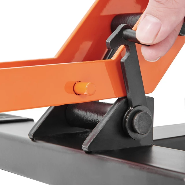 Alt view image 4 of 7 - Dirt Bike Lift Stand, Motorcycle Jack Lift Stand 440 lbs Capacity and Hydraulic Lift Operation, Adjustable Height Hoist Table, for Dirt Pit Bike Repair, Maintenance, Dirt Bike Accessories