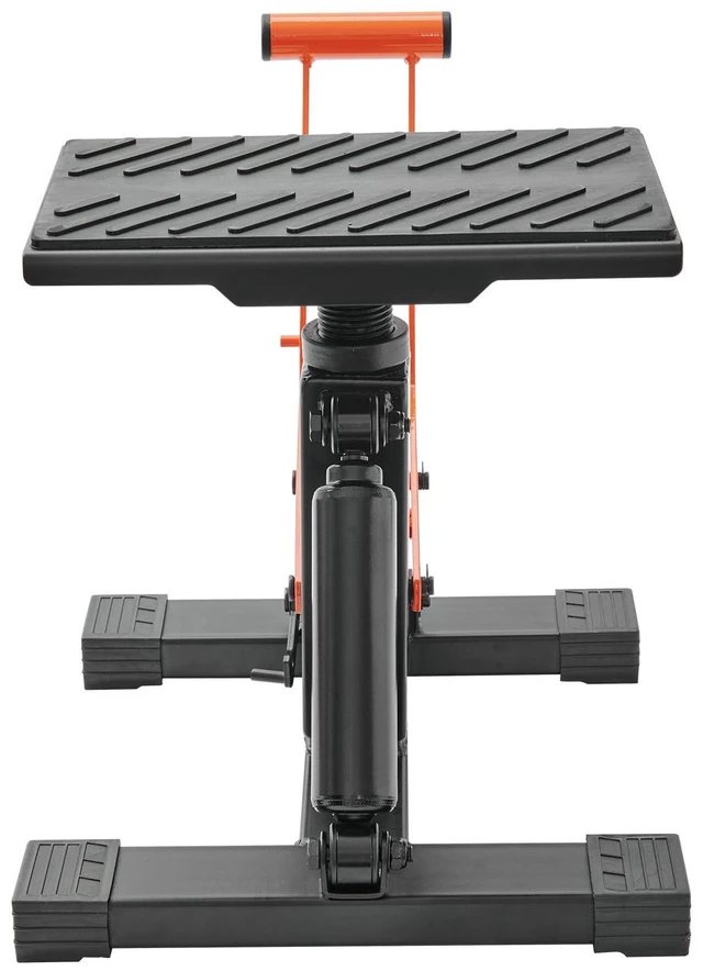 Alt view image 7 of 7 - Dirt Bike Lift Stand, Motorcycle Jack Lift Stand 440 lbs Capacity and Hydraulic Lift Operation, Adjustable Height Hoist Table, for Dirt Pit Bike Repair, Maintenance, Dirt Bike Accessories