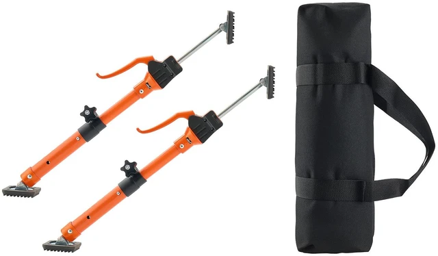 Alt view image 6 of 7 - Cabinet Jack Support Pole, 2-Pack, 15.75-23.6 Inch Steel Telescopic Quick Support Rod, Adjustable 3rd Hand System up to 220 lbs Capacity for Installing Cabinets, Lifting Drywall, Cargo Bars