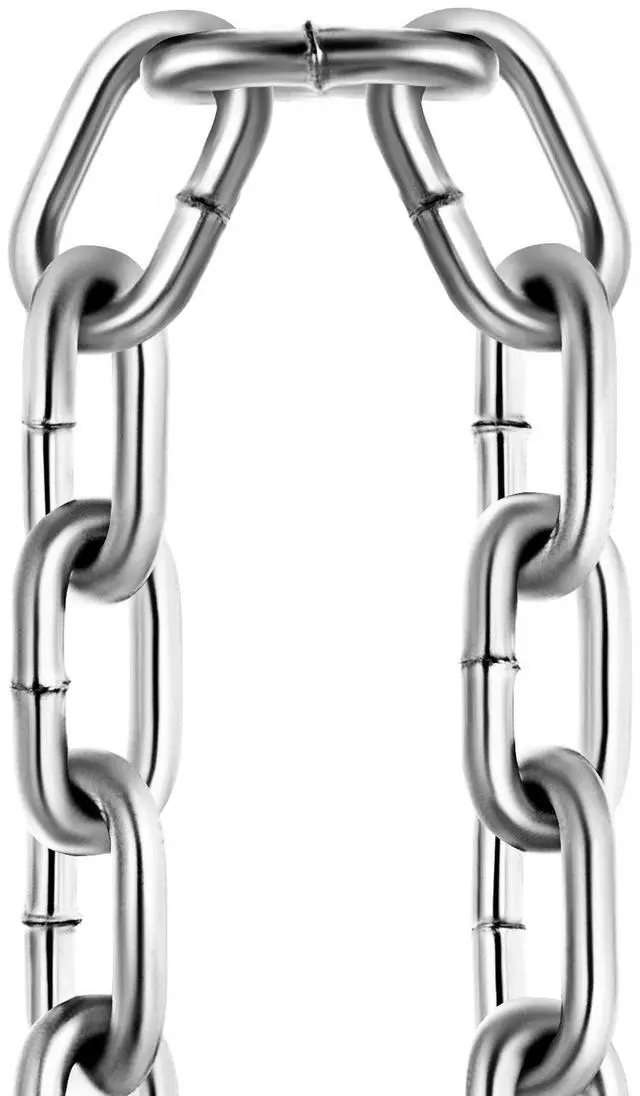 Alt view image 5 of 7 - Grade 30 Chain 3/16 Inch by 100Ft Length Grade 30 Proof Coil Chain Zinc Plated Grade 30 Chain for Towing Logging Agriculture and Guard Rails