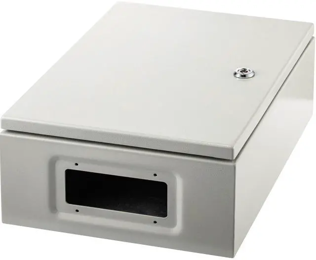 Alt view image 7 of 7 - Electrical Enclosure Box, 16'' ×12'' ×6'', Carbon Steel Hinged Junction Box, IP66 Waterproof & Dustproof, Outdoor Electrical Box, with Mounting Plate