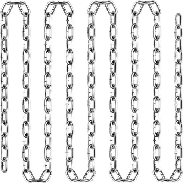 Main image of Grade 30 Chain 3/16 Inch by 100Ft Length Grade 30 Proof Coil Chain Zinc Plated Grade 30 Chain for Towing Logging Agriculture and Guard Rails