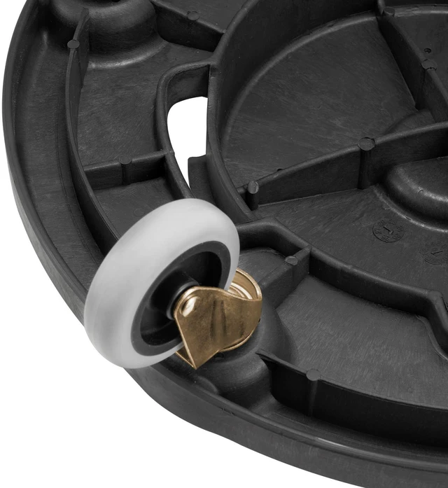 Alt view image 3 of 7 - Round Trash Can Dolly Fit 20, 32, 44, 55 Gal Garbage Container 500lbs Heavy Duty