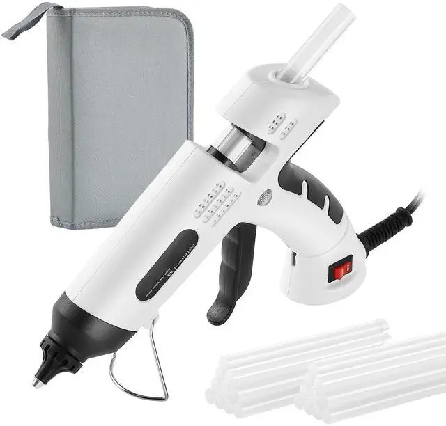 Alt view image 2 of 7 - Hot Glue Gun, 60/100W Dual Power, Mini Hot Glue Gun with 20 Premium Glue Sticks and Oxford Cloth Bag, Fast Preheating & High Temp Melt Glue Gun for Crafts, Arts, DIY, Quick Home Repairs, White