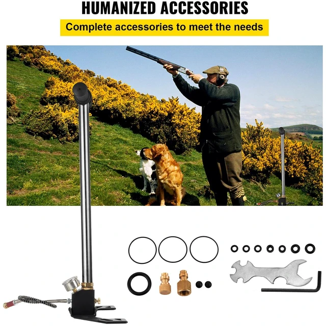 Alt view image 6 of 7 - Airgun PCP Pump 4500PSI High Pressure Hand Pump 3 Stage Pump Chamber PCP Air Pump
