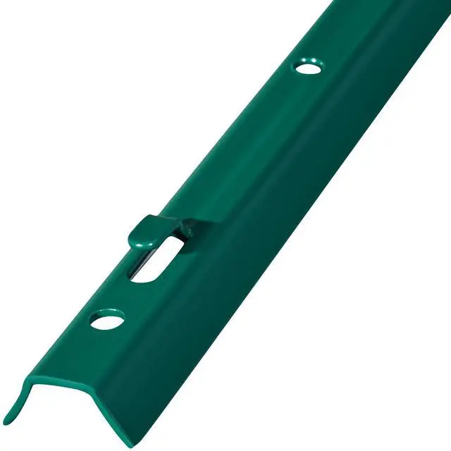 Alt view image 5 of 7 - 7 Feet Fence Post 10 Pack T-Post Heavy Duty Metal Fence Posts Green