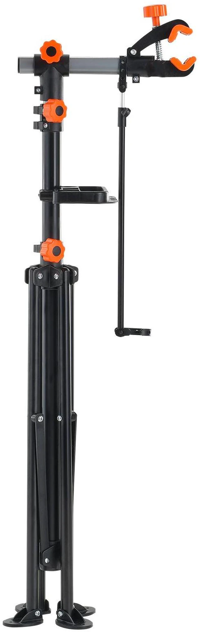 Alt view image 3 of 7 - Bike Repair Stand, 80 lbs Heavy-duty Steel Bicycle Repair Stand, Adjustable Height Bike Maintenance Workstand with Magnetic Tool Tray Telescopic Arm, Foldable Bike Work Stand for Home, Shops