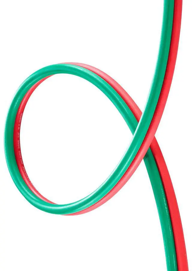 Alt view image 2 of 7 - Oxygen Acetylene Hose 1/4-Inch x 50FT R Grade Hose 300PSI Max Working Pressure
