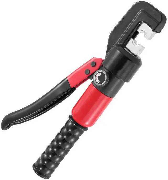 Alt view image 4 of 7 - Hydraulic Crimping Tool with 9 Sets of Dies AWG12-2/0 Copper And Aluminum Terminal Battery Lug Crimper, with a Cutting Pliers, Gloves, 10pcs Copper Ring Connectors, 8pcs Heat Shrink Sleeves