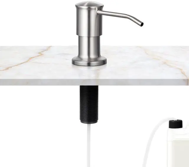 Main image of Built in Soap Dispenser for Kitchen Sink Stainless Steel Countertop Pump