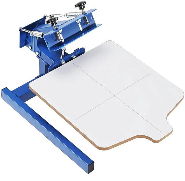 Alt view image 5 of 7 - Screen Printing Machine, 1 Color 1 Station Silk Screen Printing Press, 21.2x17.7in Screen Printing Press, Double-layer Positioning Pallet, Adjustable Tension for T-shirt DIY Printing