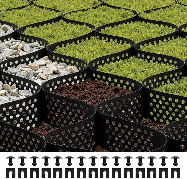 Alt view image 6 of 7 - Ground Grid 4-Inch Depth Geocell Grid 17.06x8.86 FT / 5200x2700 mm for Gravel