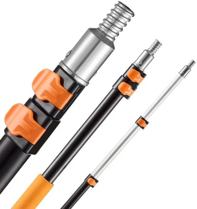 Alt view image 6 of 7 - Telescopic Extension Pole 1.76-4 FT Multi-Purpose for Painting Cleaning