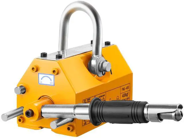 Alt view image 7 of 7 - Magnetic Lifter, 880 lbs/400 kg Pulling Capacity, 2.5 Safety Factor, Neodymium & Steel, Lifting Magnet with Release, Permanent Lift Magnets, Heavy Duty Magnet for Hoist, Shop Crane, Block, Board