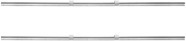 Alt view image 5 of 7 - Linear Guide Rail Set, SBR20 2200mm, 2 PCS 86.6 in/2200 mm SBR20 Guide Rails and 4 PCS SBR20UU Slide Blocks, Linear Rails and Bearings Kit for Automated Machines DIY Project CNC Router Machines