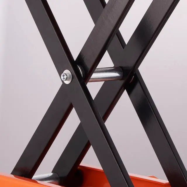 Alt view image 6 of 7 - Motorcycle Lift, 500 kg Motorcycle Center Scissor Lift Jack with Saddle & Safety Pin, Steel Motorcycle Jack Hoist Stand for Street Bikes, Cruiser Bikes, Touring Motorcycles