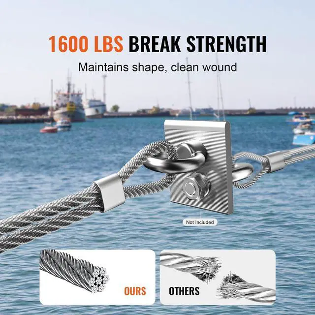 Alt view image 3 of 7 - T316 Stainless Steel Cable 1/8" 7x7 Steel Wire Rope 600 ft Cable Railing