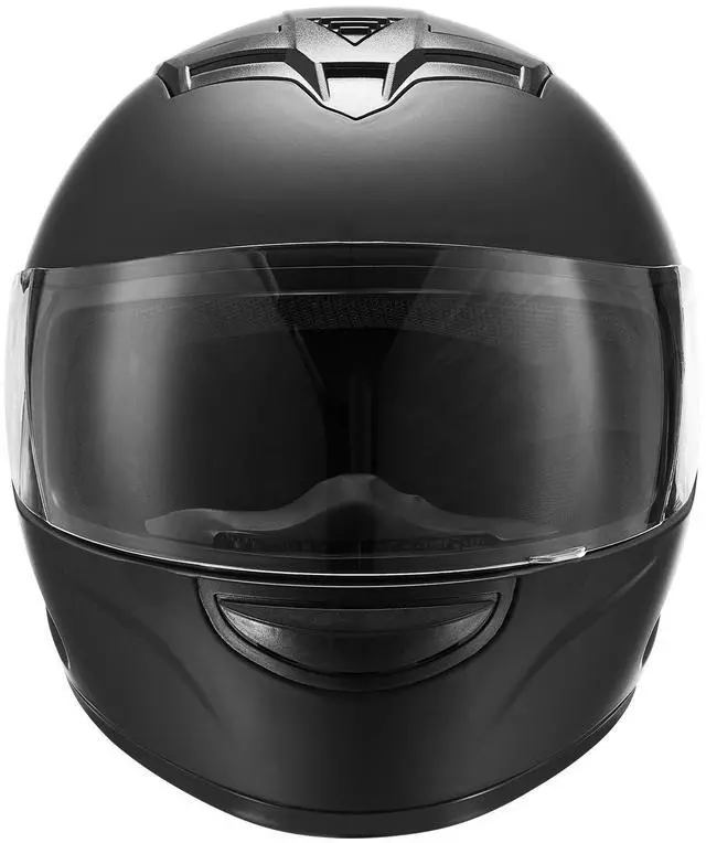 Alt view image 6 of 7 - Motorcycle Helmet, Full Face, Adult Motocross Dirt Bike Helmet with Tinted and Clear Dual Visor, Motorbike Racing Street with Detachable Liner for Men & Women, DOT Approved, (Matte Black, M)