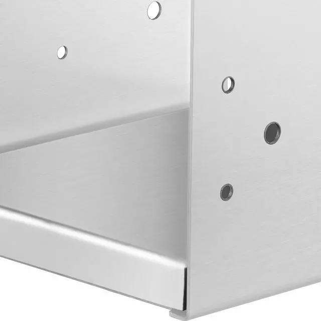 Alt view image 2 of 7 - 8"x 8" Post Base, 4Pcs Stainless Steel Adjustable Post Anchor Bracket(Internal 7.8 x 7.3"), Adjustable Post Base for Pavilion Deck Porch Handrail Railing Support Decorative Anchor Plate