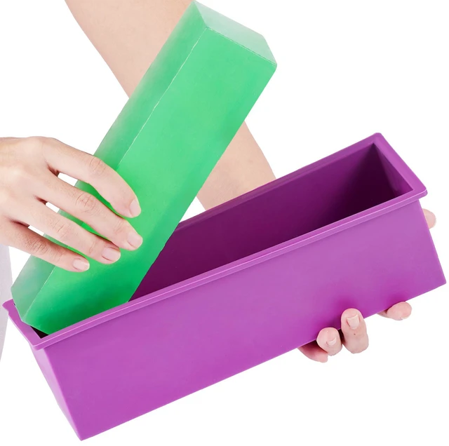 Alt view image 3 of 7 - Soap Making Kit, Bamboo Cutting Box and Inner Box with Silicone Mold, Stainless Steel Straight Cutter and Wavy Cutter, 100 Bags and 105 Stickers, Soap Making Supplies DIY Kits for Adults