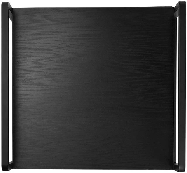 Alt view image 7 of 7 - Mini Fridge Stand with Storage 176 lbs Black Mini Fridge Table 2 Drawers